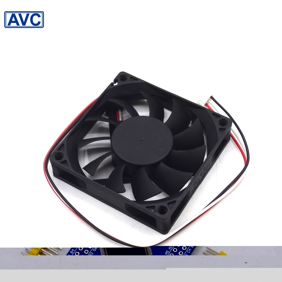 Original AVC DS07015R12M Cooling Fan 12V 0.4A 4.8W 4wires DS07015R12M Fans